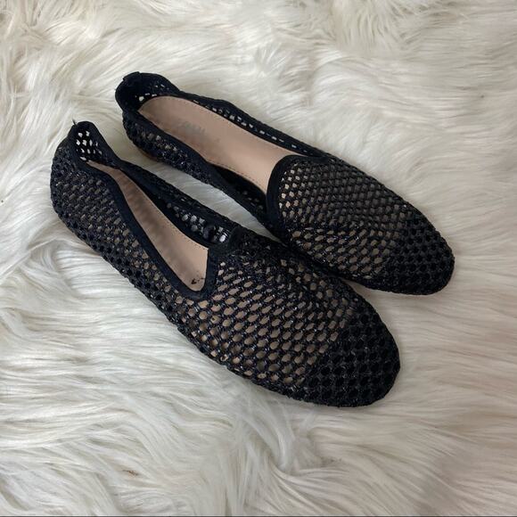 Zara black die-cut flat shoes Size 36 - Picture 1 of 5